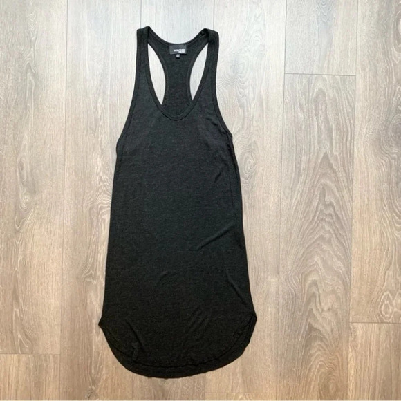 Aritzia Wilfred Free Helena Dress Mini Tank Top Heathered Dark Grey Size XS - Picture 2 of 14